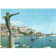 Principaute de Monaco - Le port et la Statue des sports Nautiques 1964